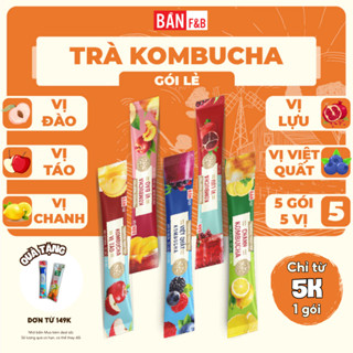 [GÓI] Trà Kombucha,Trà sữa, Cafe, Trà hoa quả  Dạng Gói Detox Bản F&B Giàu Lợi Khuẩn Đẹp Dáng Đẹp Da Gói 5g- Bản Cà Phê