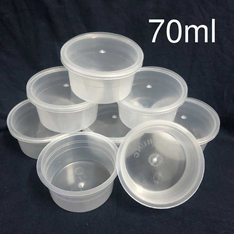 [Giá sỉ] Combo 50 hũ bánh Flan kèm nắp loại lớn [ 70ml ] [loại dày][ Nhựa Gia Hân][GIÁ RẺ VÔ ĐỊCH KH