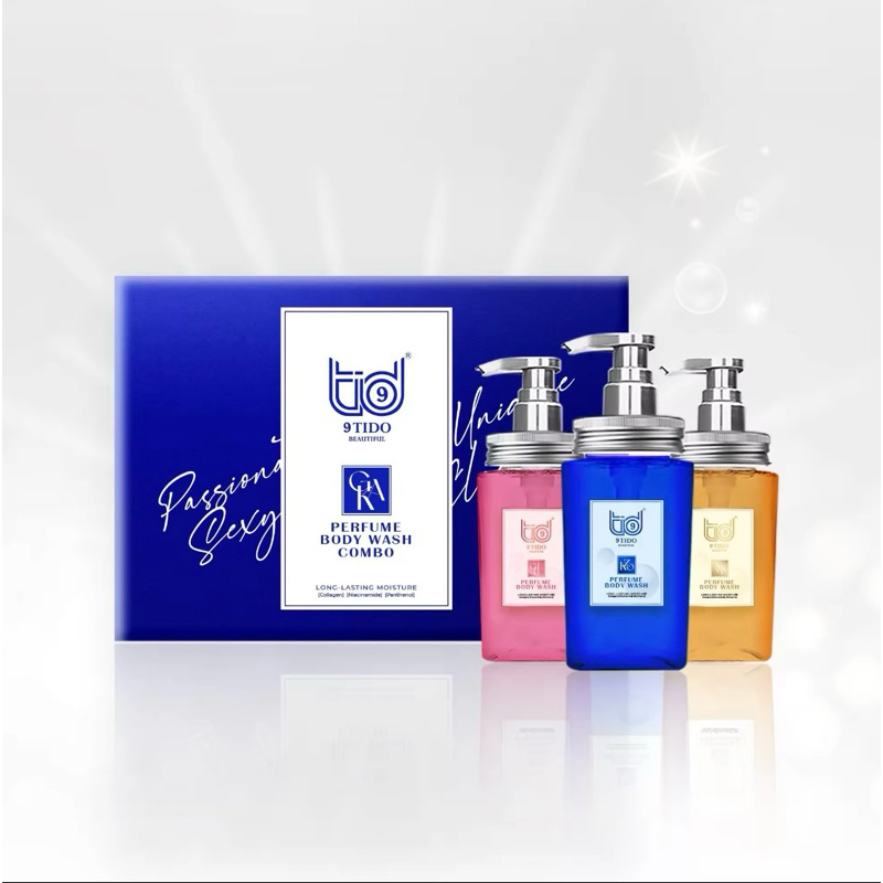 ♥️♥️♥️ THANH LÝ NHANH (hộp xấu) 3 chai sữa tắm nước hoa 9tido
