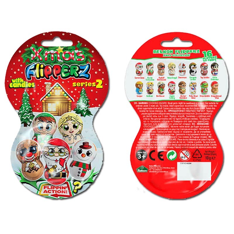 Kẹo Đồ Chơi Lật Đật Flipperz Xmas Series 2