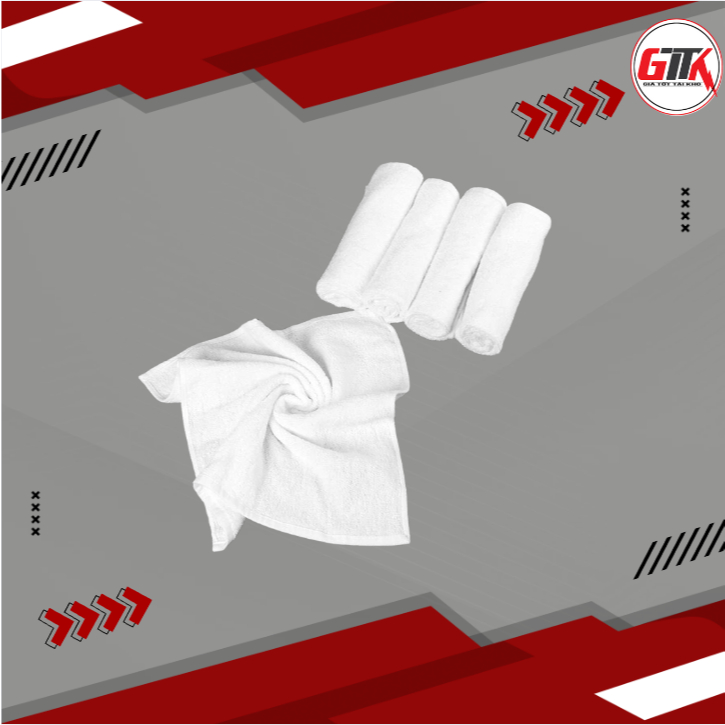 【Bán sỉ/mua nhiều giảm giá】Khăn cotton vuông nhí đa năng- KHĂN TEM DÀY TRẮNG【 T6V S 】c2
