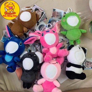 Gấu Bông In Ảnh - Móc Khóa Ghép Mặt Siêu Dễ Thương - Gấu Bông Cao cấp - Không rửa ảnh in hình ảnh theo yêu cầu