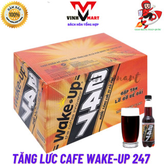 Tăng Lực Cafe Wake up 247 Thùng 24 Chai 330 ml