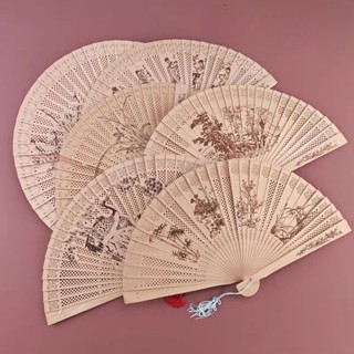Quạt Gỗ Hương Xếp Cổ Trang, Múa Văn Nghệ, Phụ Kiện Trang Trí, Chụp Ảnh Cưới [Nhiều Mẫu]