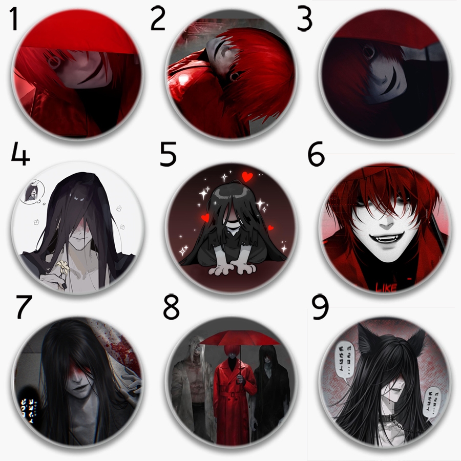 Huy hiệu Homicipher Mr. Scarletella Mr. Chopped Mr. Hood Mr. Crawling Mr. Machete Mr. Gap MAU3339A3A