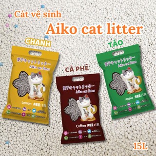 Cát vệ sinh cho mèo AIKO 15L