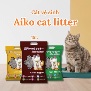 Cát vệ sinh cho mèo AIKO 15L