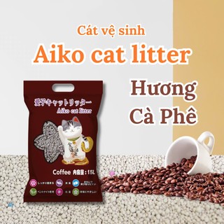 Cát vệ sinh cho mèo AIKO 15L