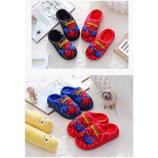  Dép lông siêu nhân nhện SPIDERMAN ấm áp cho mùa đông- dép lông cho bé trai 