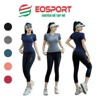 Set Tập Gym Yoga Nữ Quần Lửng Áo Cộc Tay Chất Siêu Đẹp Thấm Hút Mồ Hôi Co Giãn 4 Chiều ( Bộ Ghép Quần Lửng Bg03)