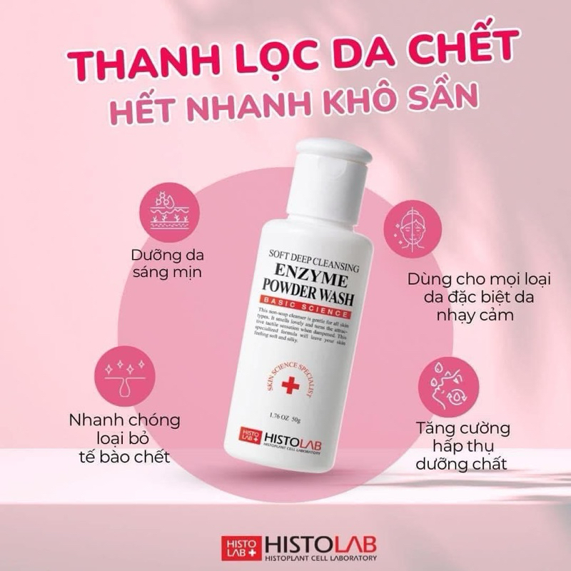 [HISTOLAB] BỘT RỬA MẶT ENZYM 50GRAM
