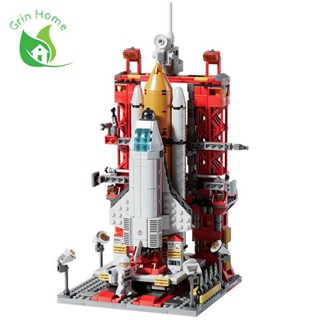Đồ Chơi Lắp Ráp Tàu Vũ Trụ, Bộ Lắp Ghép Bệ Phóng Rocket Quà Xếp Hình Phi Thuyền Vệ Tinh Không Gian