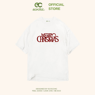  Áo Phông ECOCHIC MERRY CHRISTMAS NOEL Tee Local Brand Chính Hãng Unisex Form Rộng Oversize Premium Cotton 100% B116 