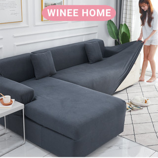 Vải bọc ghế sofa văng sofa thuyền, ga bọc sofa chữ L vải nỉ caro mềm mại tặng 1 vỏ gối