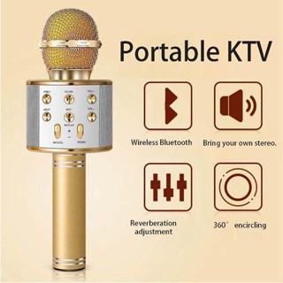 Mic Hát Karaoke Cầm Tay Không Dây Bluetooth Dễ Sử Dụng (COOP)