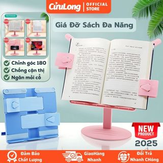 Giá đỡ đọc sách để bàn đa năng, kệ đọc kinh gấp gọn kẹp để sách đứng điều chỉnh góc 180 độ cao thấp