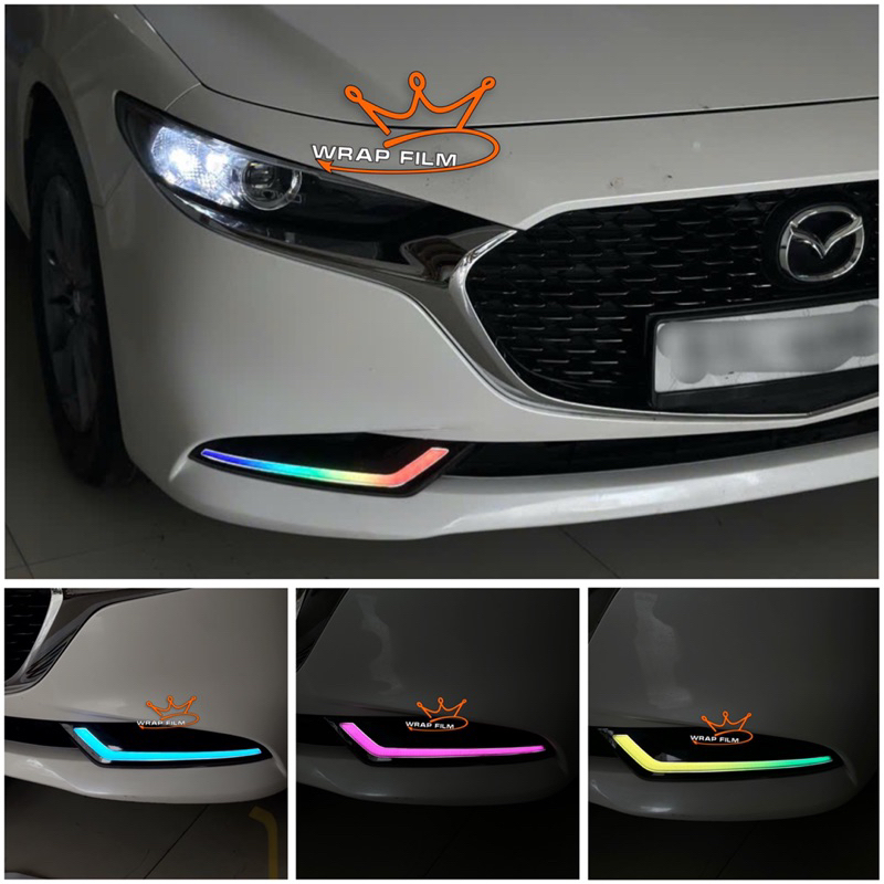 Tem dán đèn demi Mazda 3