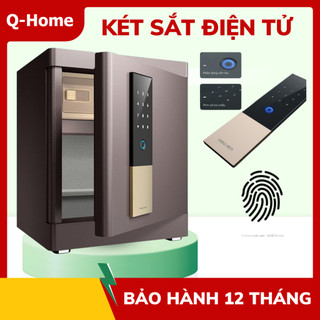 Két sắt điện tử Deli khóa vân tay cao cấp, chống cháy nổ đóng mở tự động nhập khẩu nguyên chiếc
