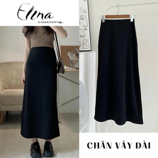 Chân Váy Nữ Dáng Dài Chất Thun Co Giãn Thoải Mái Dài Tới Mắt Cá Phối Cạp Chun Siêu Tôn Dáng