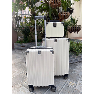 COMBO VALI + CỐP MINI VALI KHUNG NHÔM KHOÁ SẬP SIZE 20&24 JIRM TRAVEL