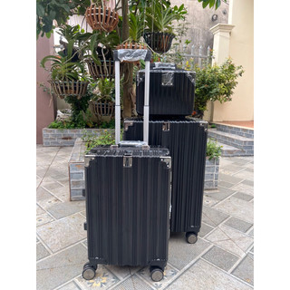 COMBO VALI + CỐP MINI VALI KHUNG NHÔM KHOÁ SẬP SIZE 20&24 JIRM TRAVEL