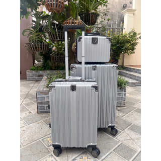 COMBO VALI + CỐP MINI VALI KHUNG NHÔM KHOÁ SẬP SIZE 20&24 JIRM TRAVEL