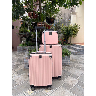 COMBO VALI + CỐP MINI VALI KHUNG NHÔM KHOÁ SẬP SIZE 20&24 JIRM TRAVEL