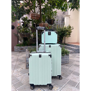 COMBO VALI + CỐP MINI VALI KHUNG NHÔM KHOÁ SẬP SIZE 20&24 JIRM TRAVEL