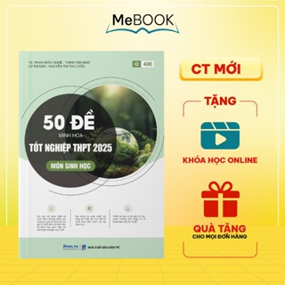 Sách 50 bộ đề minh họa môn Sinh học 2025 Thầy Phan Khắc Nghệ, sách luyện thi đại học lớp 12 | Me Book