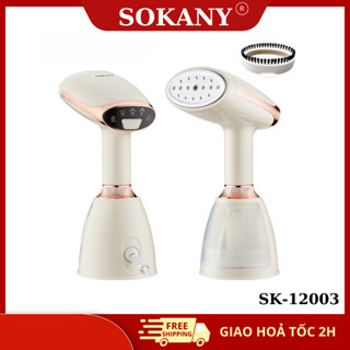 Bàn Ủi Hơi Nước Cầm Tay Cao Cấp SOKANY SK-12003, Công Suất 1500W, Ủi Nhanh Mọi Loại Vải, Thời Gian Làm Nóng Nhanh