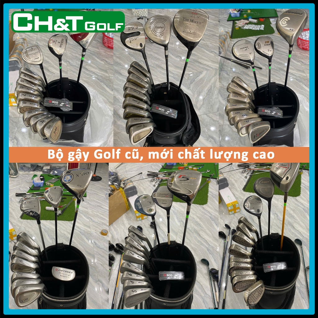 Bộ gậy golf cũ, mới nam nữ từ 3 - 15tr nguyên bản nhập khẩu nhật bản, gậy còn sáng đẹp chất lượng