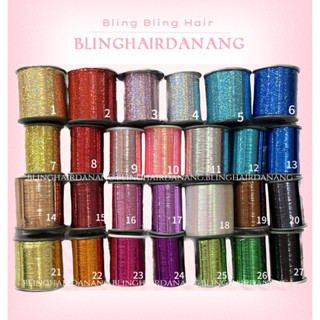   Lớn  Cuộn kim tuyến nối tóc chịu nhiệt dài 8000m nối BLING BLING HAIR _ Blinghairdanang 