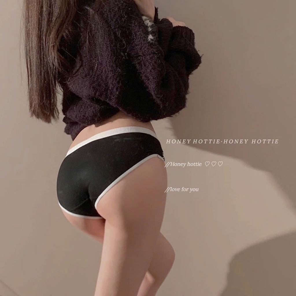 Quần Lót Nữ Cotton Viền Sọc Mềm Mại Kháng Khuẩn Sexy Gợi Cảm E45 | BigBuy360 - bigbuy360.vn