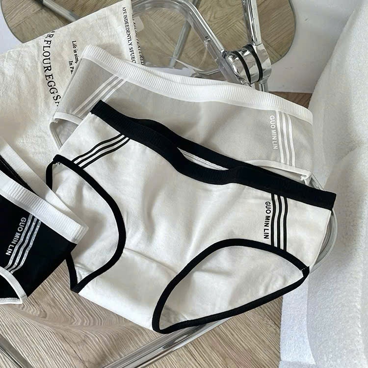Quần Lót Nữ Cotton Viền Sọc Mềm Mại Kháng Khuẩn Sexy Gợi Cảm E45 | BigBuy360 - bigbuy360.vn