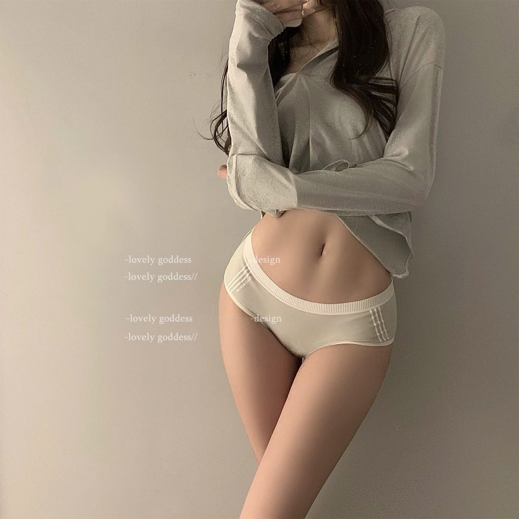 Quần Lót Nữ Cotton Viền Sọc Mềm Mại Kháng Khuẩn Sexy Gợi Cảm E45 | BigBuy360 - bigbuy360.vn