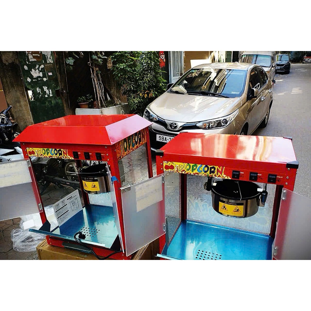 Máy làm Bắp rang bơ chạy điện thuận tiện cho bán hàng, dễ sử dụng Hàng chuẩn kho em sỉ nguyên liệu