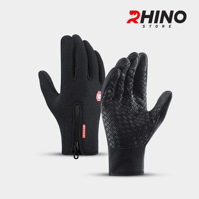 Găng tay giữ ấm mùa đông Rhino G901B cảm ứng điện thoại, đi xe máy, xe đạp lót nỉ