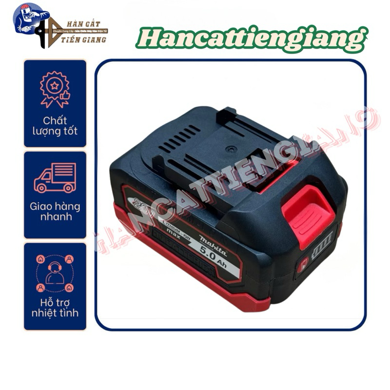 Vỏ makita 18v 21v 5s 10 cell 15 cell 20 cell 30 cell 18650 chống sốc có led báo