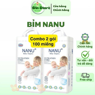  100 MIẾNG NANU  MẨU MỚI  xuất nhật  3kg-33kg  S50 M50 L50 XL50 2XL50 3XL50 4XL50 5XL50   BỈM DÁN NANU bim chobe 