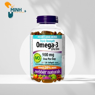 Dầu cá Omega 3 900 mg Triple Strength Webber Naturals ( Costco Canada)