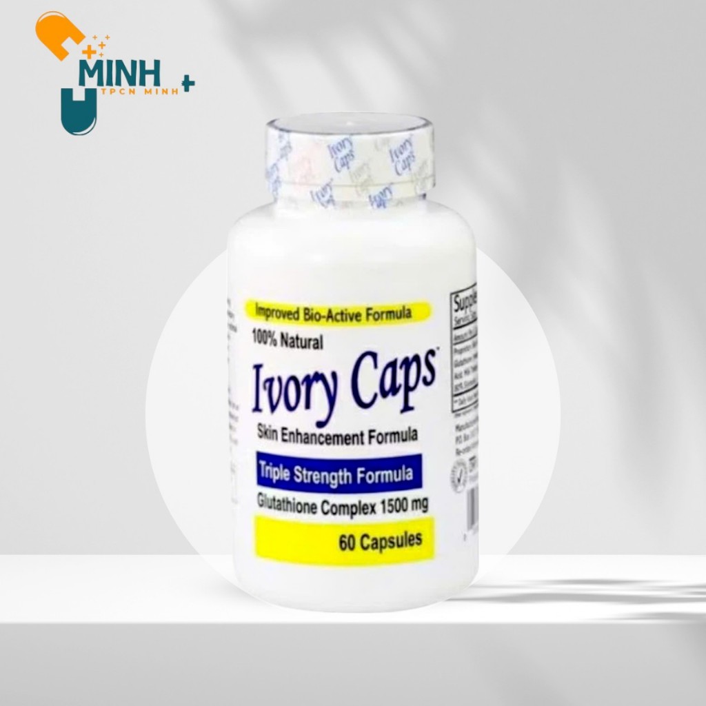 IVORY CAPS – VIÊN UỐNG TRẮNG DA , GIẢM NÁM , TÀN NHANG CỦA MỸ 60 viên