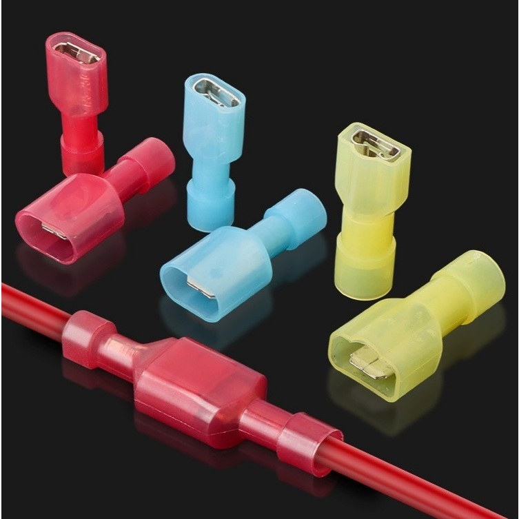 Combo 50 Cút nối dây điện ghim dẹp, cosse nối nhanh dây điện, cos nối cắm tụ nối dây điện đơn giản M