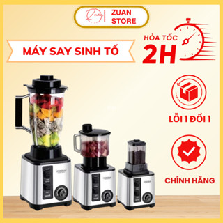 Máy Xay Sinh Tố Công Nghiệp 3 Cối Xay 850W Hàng Chính Hãng, Xay Đa Năng Siêu Khoẻ Xay Hạt Khô Xay Đá