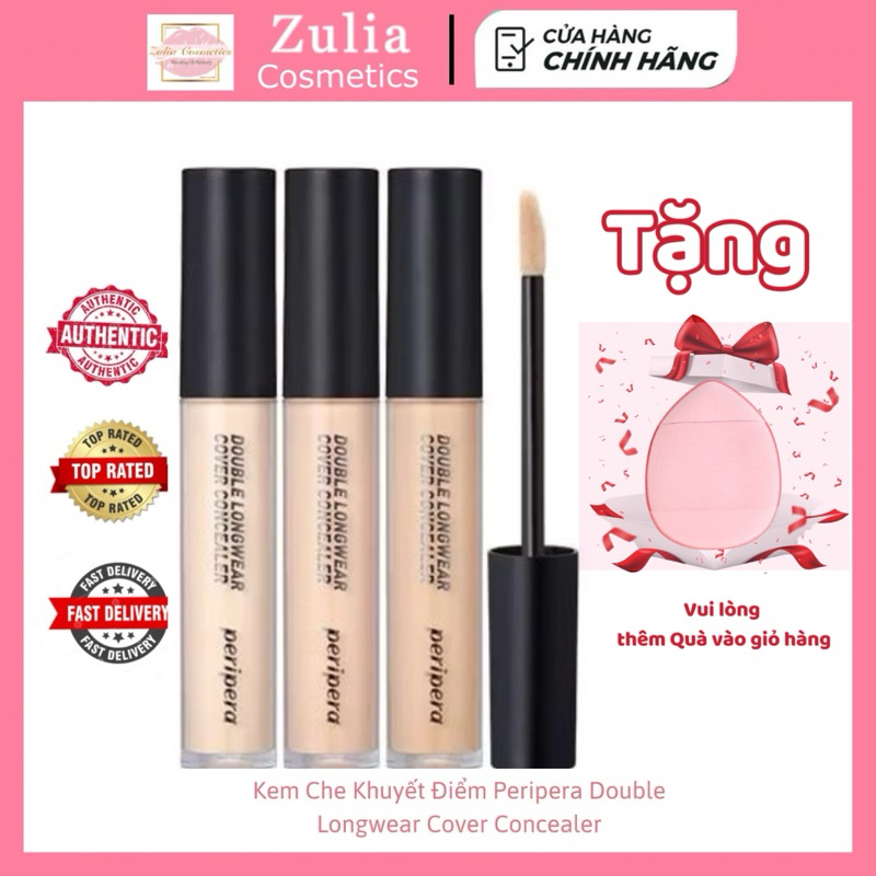[Peripera] Kem Che khuyết điểm Peripera Double Longwear Cover Concealer (5.5g) | BigBuy360 - bigbuy360.vn