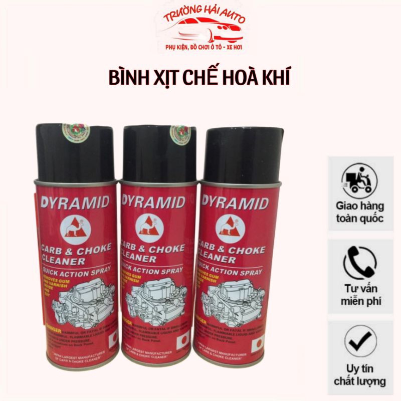 Bình Xịt Chế Hòa Khí Ô Tô, Xe Hơi Dyramid