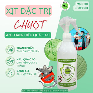  Dung Dịch Xịt Đuổi Chuột MUKOK Xua Đuổi Chuột Chiết Xuất Tự Nhiên An Toàn Hiệu Quả 