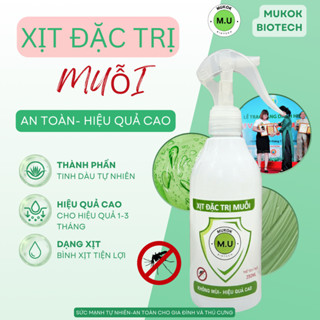 Bình Xịt Muỗi sinh học Thảo Dược MUKOK- diệt và đuổi côn trùng hiệu quả, an toàn -350ml