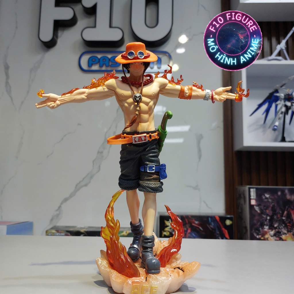 Mô hình One Piece ACE Đứng Ngầu siêu nét cao cấp  - Mô hình ACE Cao 27CM - Mô hình đẹp giá rẻ