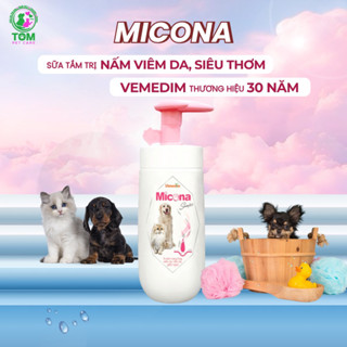 MICONA shampo sữa tắm chó mèo: phòng và trị nấm da, viêm da, dưỡng da lông siêu mượt, lưu hương thơm