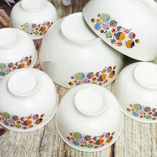 bộ chén sứ trắng hình đàn cá - bộ chén sứ trắng
